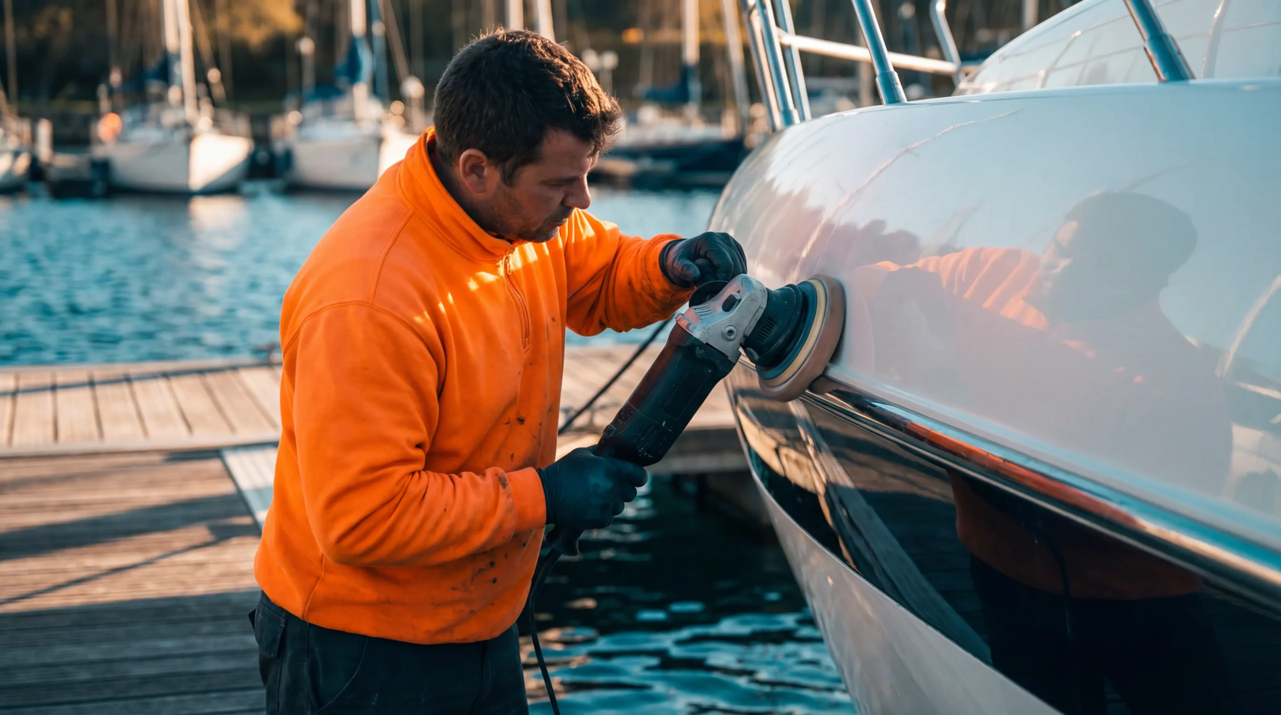 Boat detailing service background